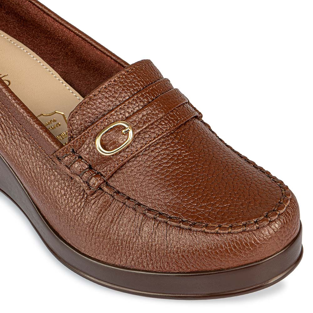 Zapato Mocasín Casual DOM-2401B Marron Viale Cuero - Imagen 3