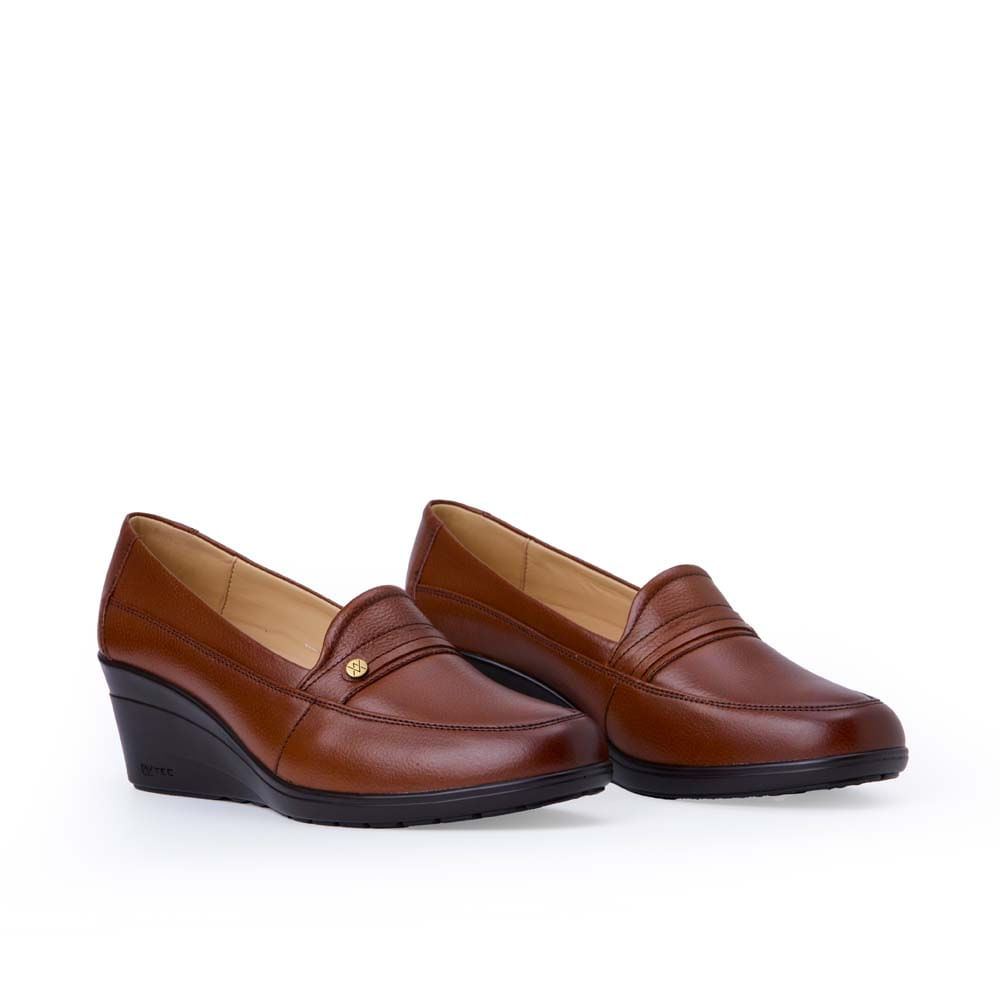 Zapato Mocasín Casual LE-2514 Cobre Viale Cuero - Imagen 4