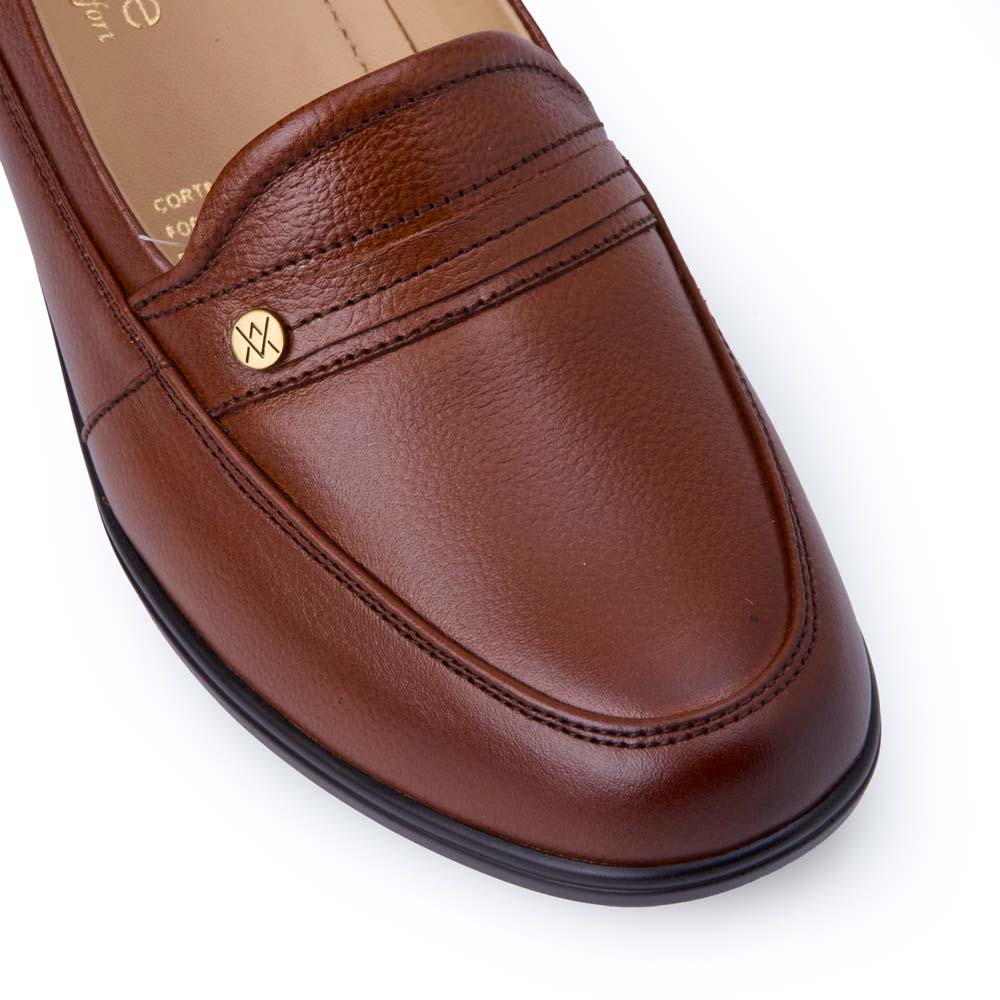 Zapato Mocasín Casual LE-2514 Cobre Viale Cuero - Imagen 6