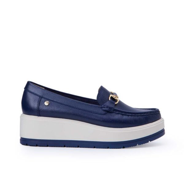 Zapato Mocasín Casual DENI-2517 Azul Viale Cuero
