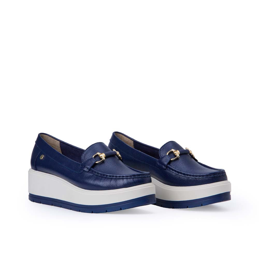Zapato Mocasín Casual DENI-2517 Azul Viale Cuero - Imagen 12