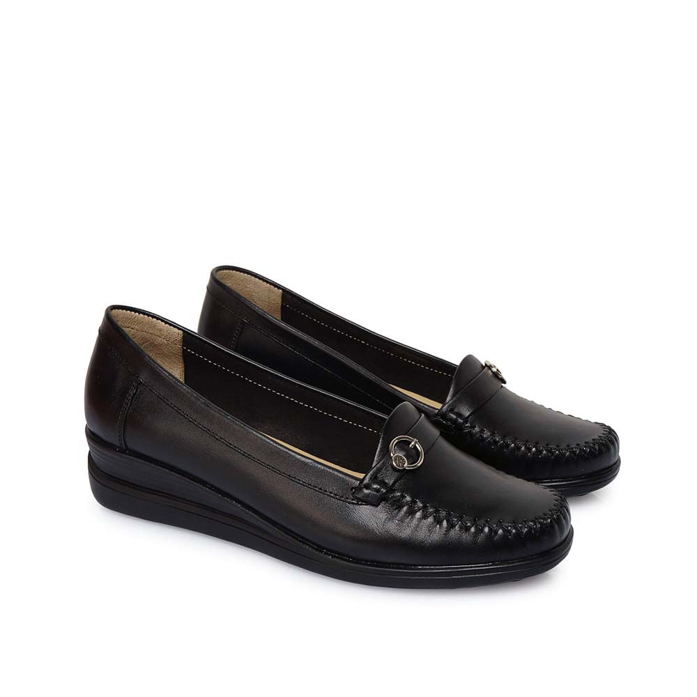 Zapato Mocasín Casual DK-2512 Negro Viale Cuero - Imagen 4