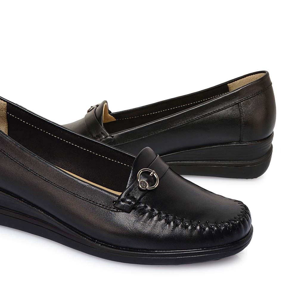 Zapato Mocasín Casual DK-2512 Negro Viale Cuero - Imagen 3