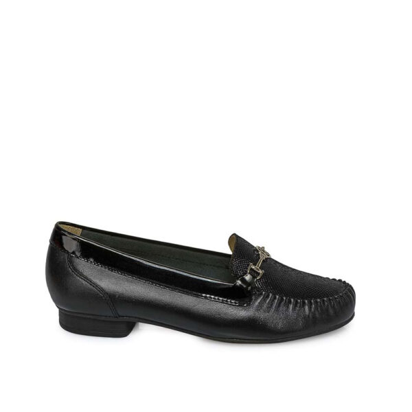 Zapato Mocasín Casual DENI-2510 Negro Viale Cuero