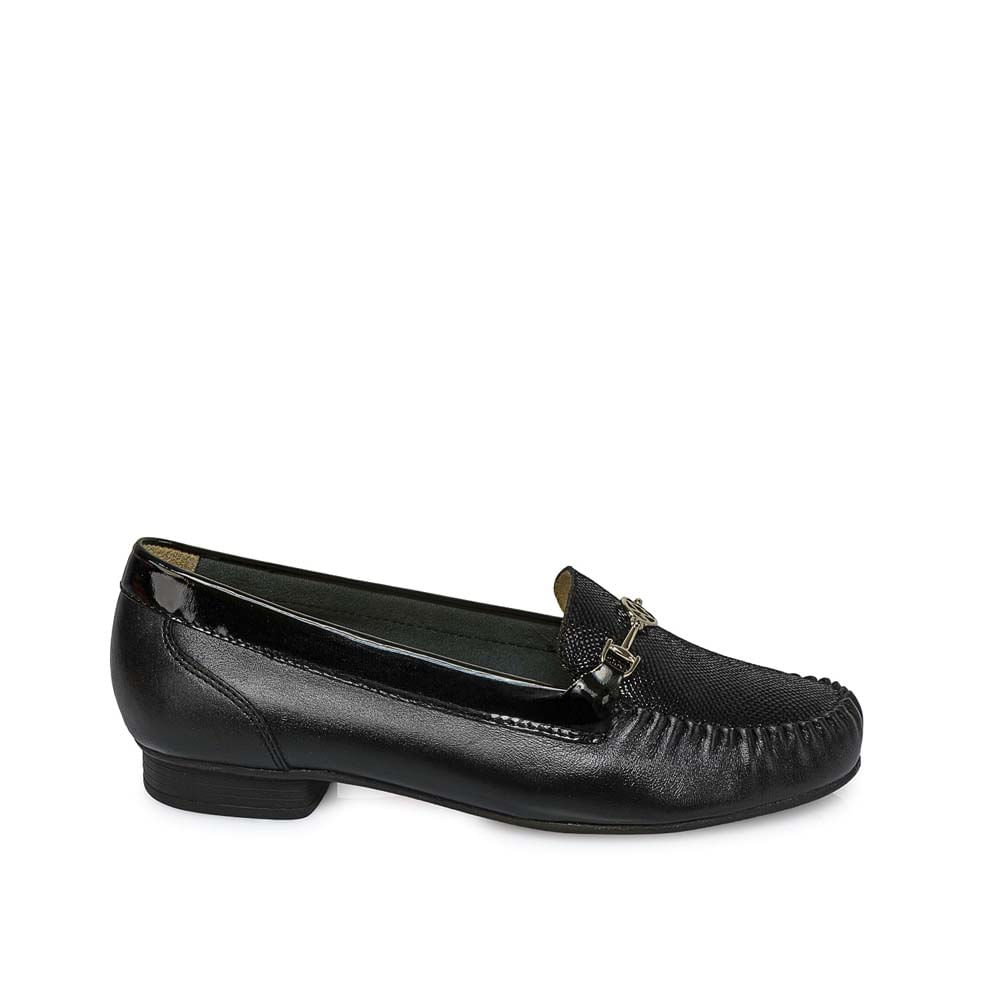 Zapato Mocasín Casual DENI-2510 Negro Viale Cuero - Imagen 5