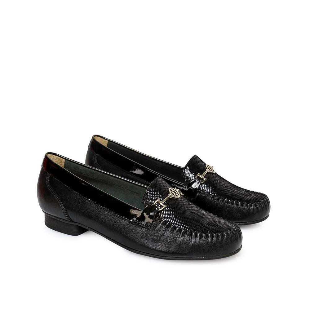 Zapato Mocasín Casual DENI-2510 Negro Viale Cuero - Imagen 12