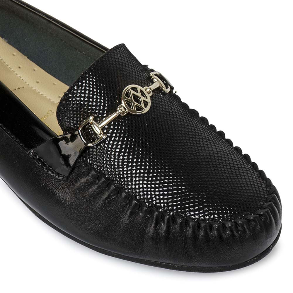 Zapato Mocasín Casual DENI-2510 Negro Viale Cuero - Imagen 10