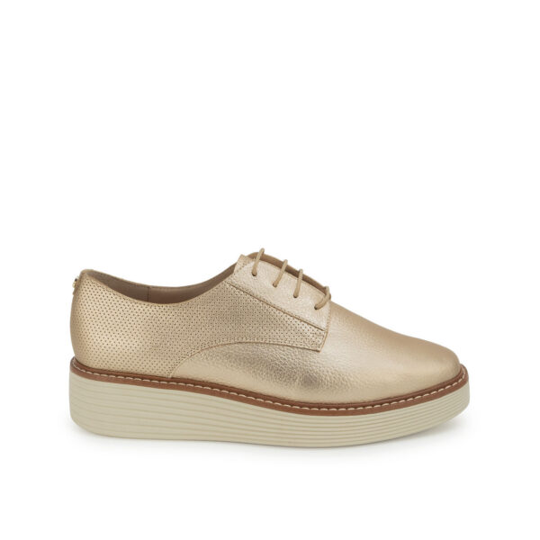 Zapato Oxford Casual TATI-2631 Champagne Viale Cuero
