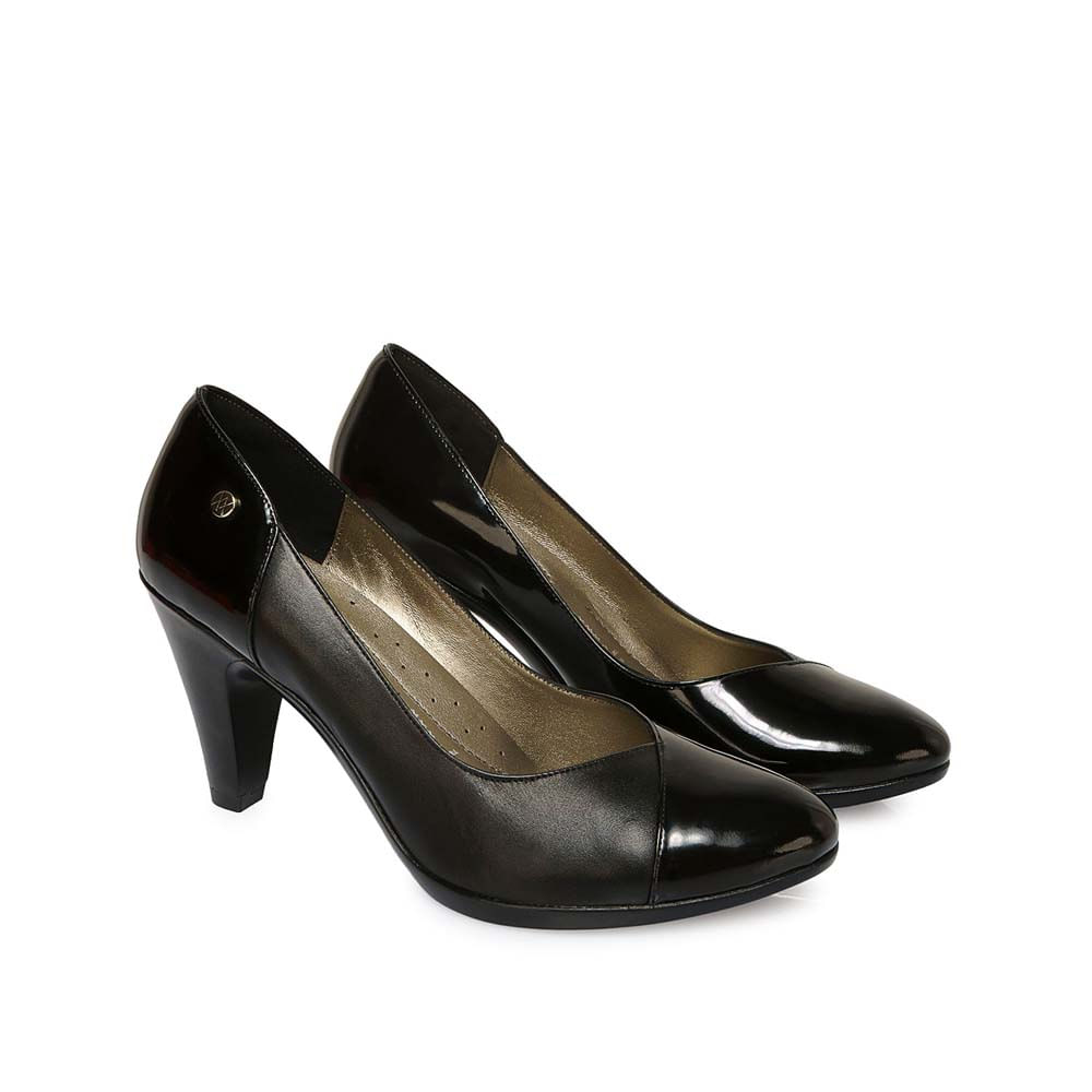 Zapato Reina Casual ECO-2515 Negro Viale Cuero - Imagen 4