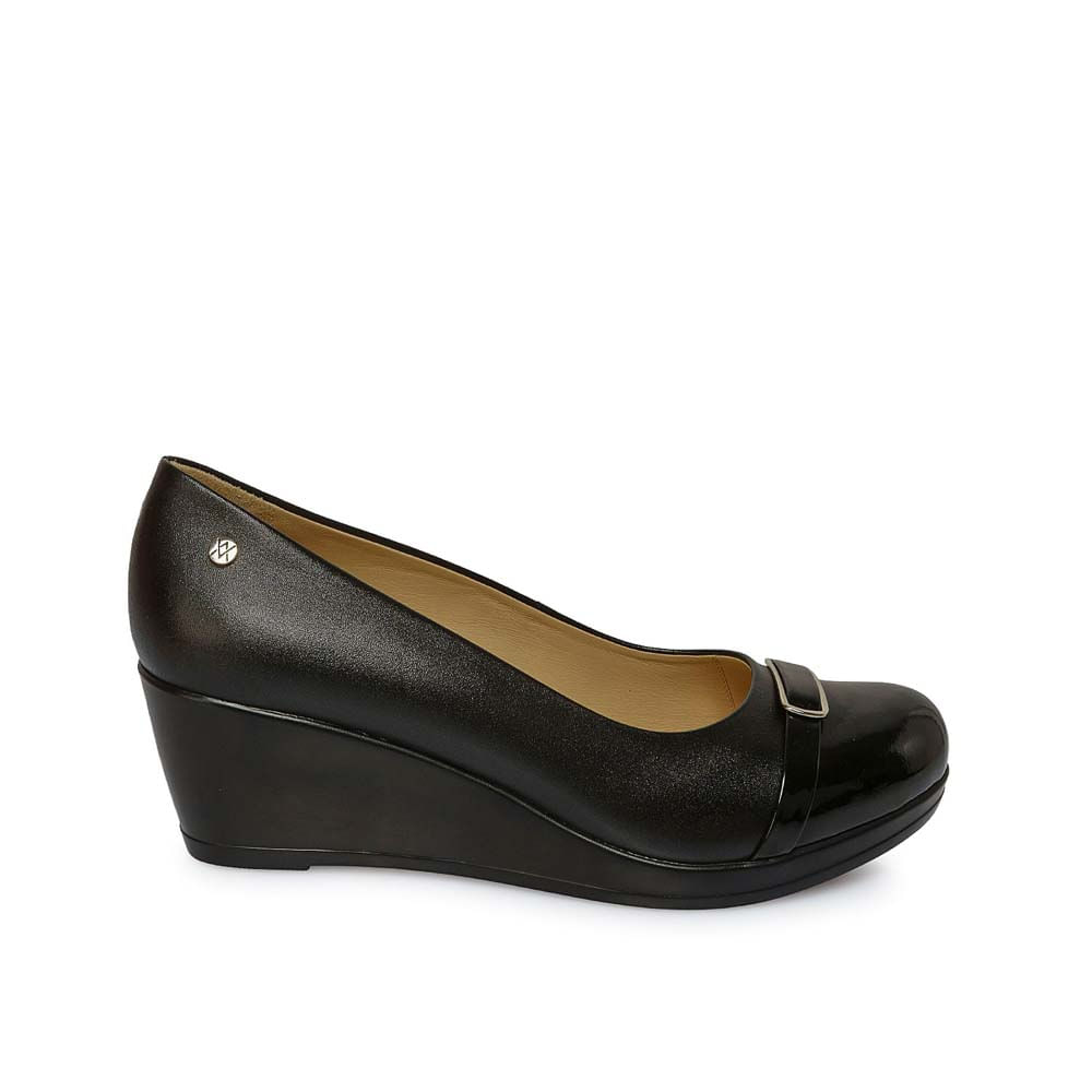 Zapato Reina Casual LINDA-2521 Negro Viale Cuero