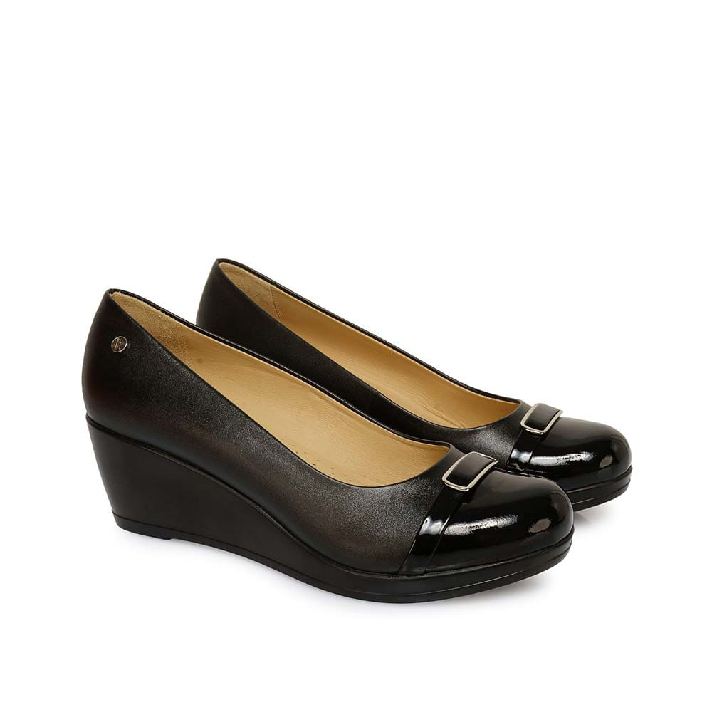 Zapato Reina Casual LINDA-2521 Negro Viale Cuero - Imagen 4