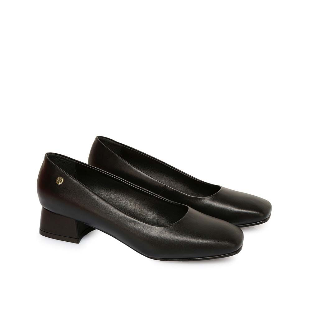 Zapato Reina Vestir ROSY-2502 Negro Viale Cuero - Imagen 4