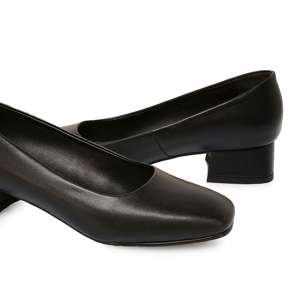 Zapato Reina Vestir ROSY-2502 Negro Viale Cuero - Imagen 3