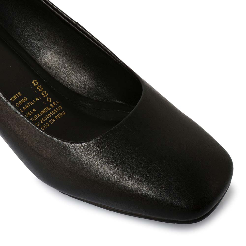 Zapato Reina Vestir ROSY-2502 Negro Viale Cuero - Imagen 2