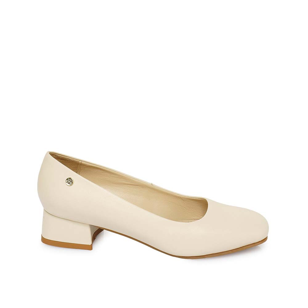Zapato Reina Vestir ROSY-2502 Vainilla Viale Cuero