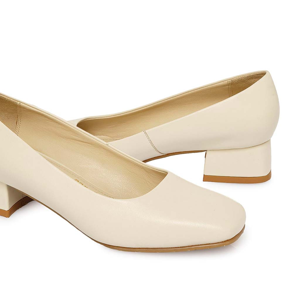 Zapato Reina Vestir ROSY-2502 Vainilla Viale Cuero - Imagen 7