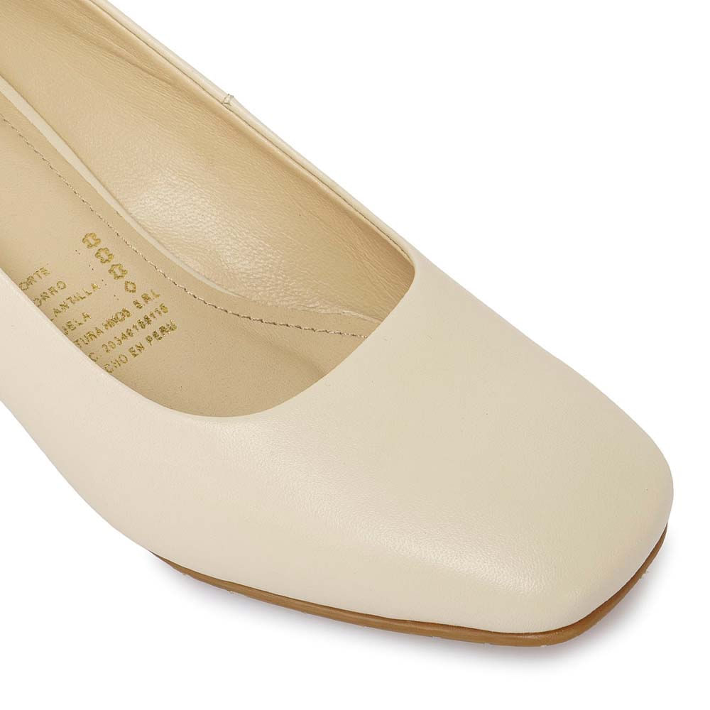 Zapato Reina Vestir ROSY-2502 Vainilla Viale Cuero - Imagen 6