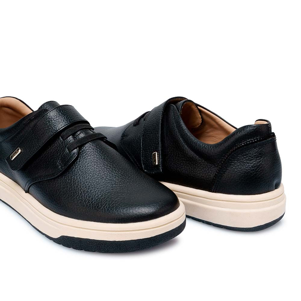 Zapato Slip On Casual SHAM-2510 Negro Viale Cuero - Imagen 3