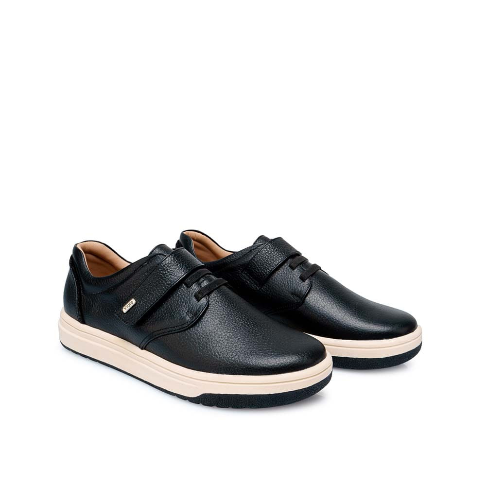 Zapato Slip On Casual SHAM-2510 Negro Viale Cuero - Imagen 4