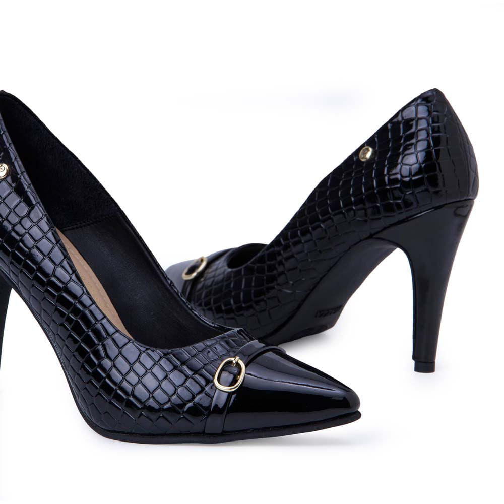 Zapato Stiletto Casual KATHE-2536 Negro Piazza - Imagen 3