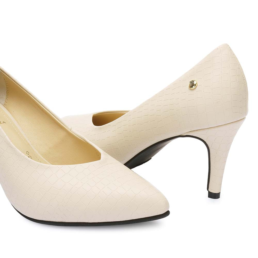Zapato Stiletto Casual PORTAL-2508 Hueso Piazza - Imagen 3