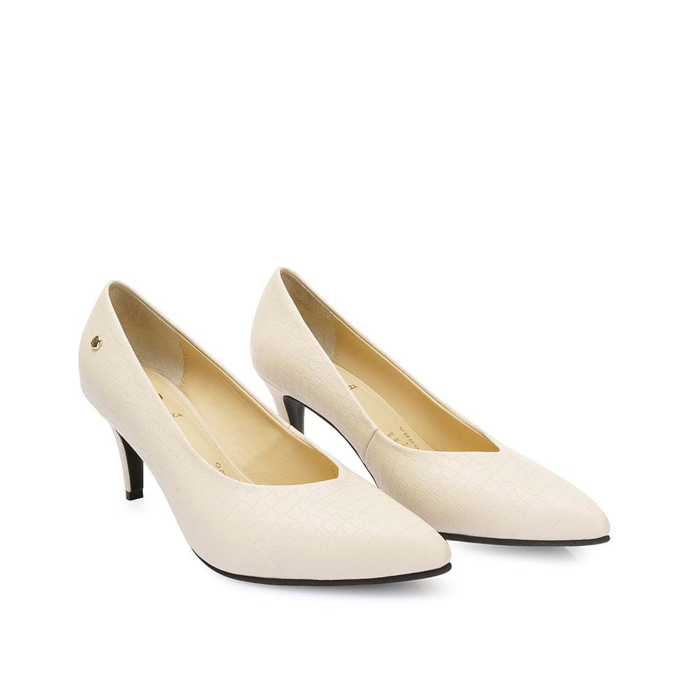 Zapato Stiletto Casual PORTAL-2508 Hueso Piazza - Imagen 4