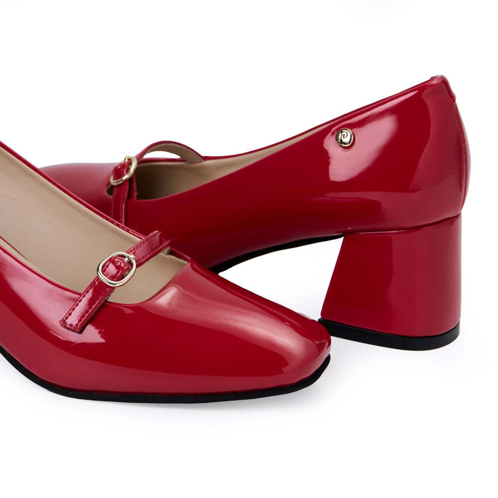 Zapato Stiletto Casual KATHE-2539 Rojo Piazza - Imagen 3
