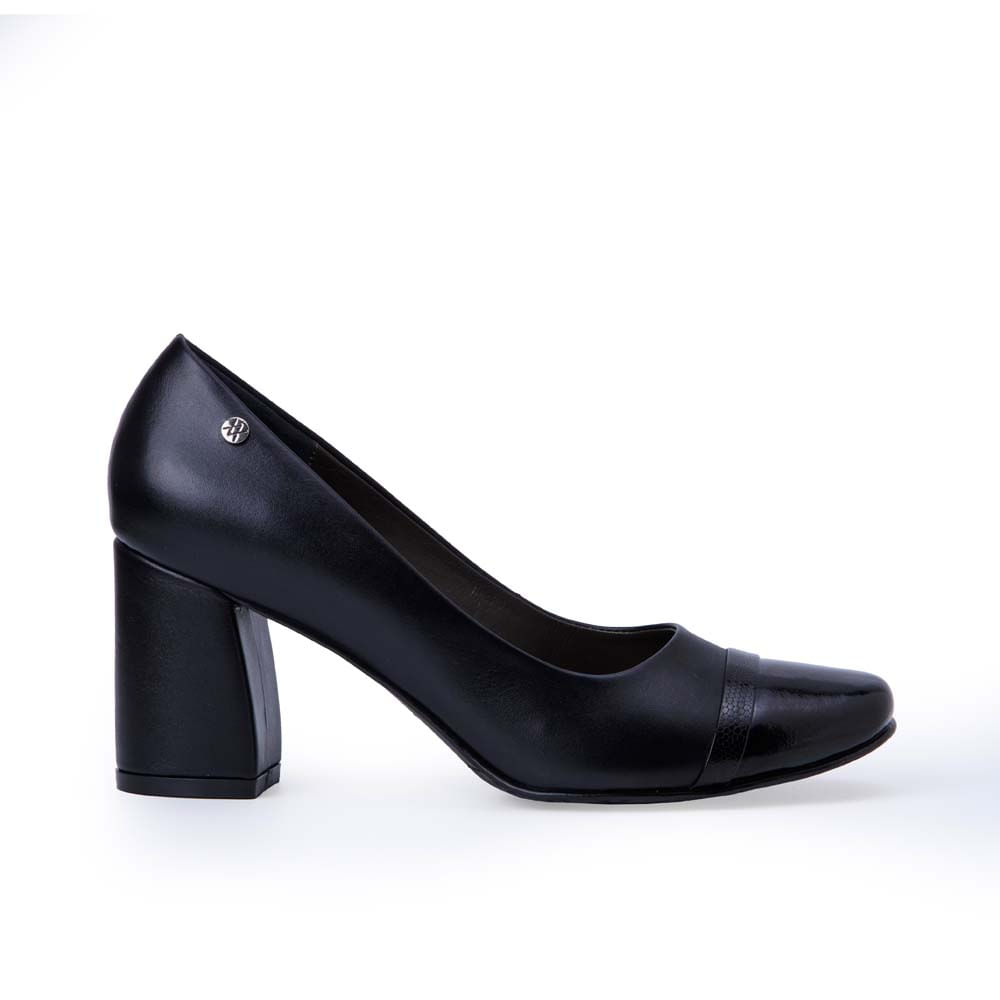 Zapato Stiletto Vestir TATI-2533 Negro Viale Cuero