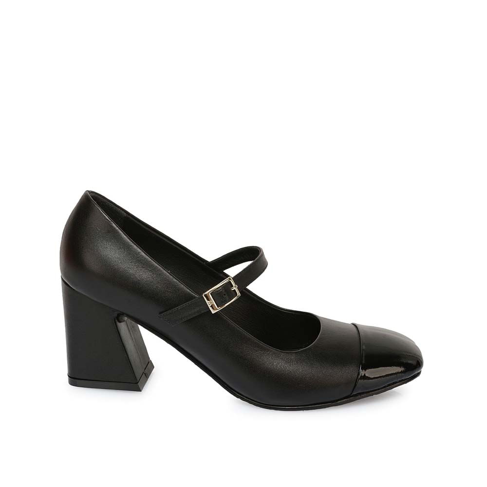 Zapato Stiletto Vestir ROSY-2501 Negro Viale Cuero - Imagen 5