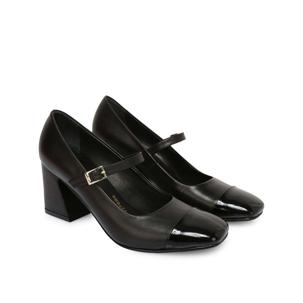 Zapato Stiletto Vestir ROSY-2501 Negro Viale Cuero - Imagen 8