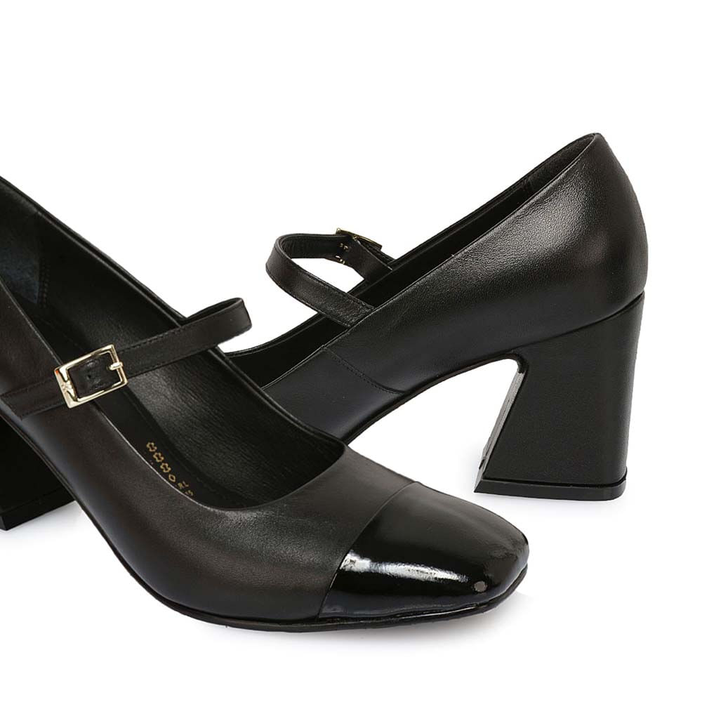 Zapato Stiletto Vestir ROSY-2501 Negro Viale Cuero - Imagen 7