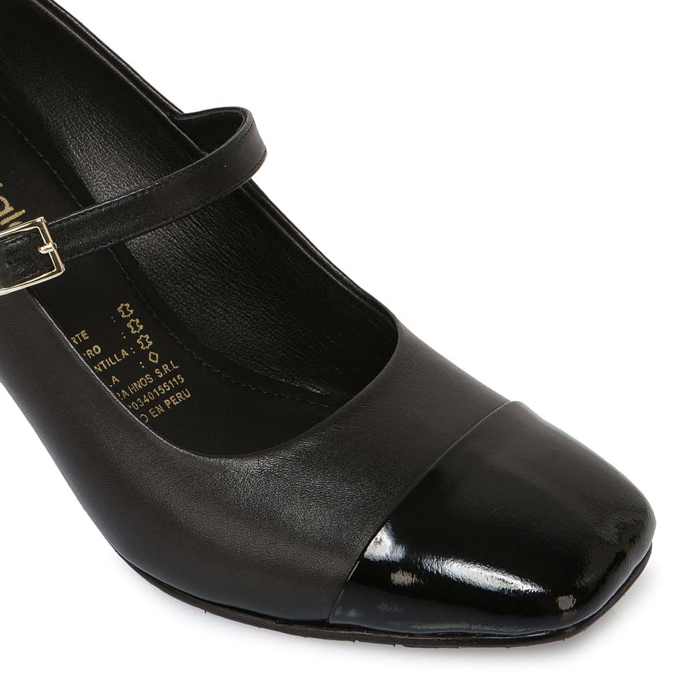 Zapato Stiletto Vestir ROSY-2501 Negro Viale Cuero - Imagen 6
