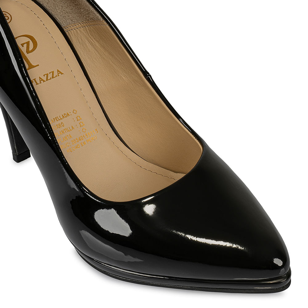 Zapato Stiletto Vestir KATHE-019 Negro Piazza - Imagen 7