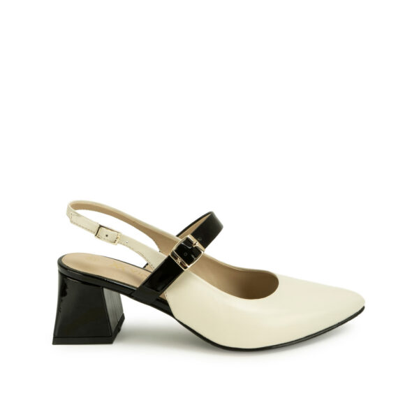 Zapato Stiletto Vestir TATI-2660 Hues/Neg Viale Cuero